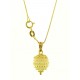 PENDENTE NESPOLINA BIANCA - Donna Oro Giallo 18 kt Carati Ct 750