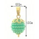 FOTO MISURE COLLANA NESPOLINA TURCHESE - Donna Oro Giallo 18 kt Carati Ct 750