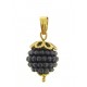 FOTO MISURE PENDENTE NESPOLINA VIOLA SCURO - Donna Oro Giallo 18 Kt Carati Ct 750