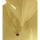 FOTO BUSTO COLLANA NESPOLINA VIOLA SCURO - Donna Oro Giallo 18 kt Carati Ct 750