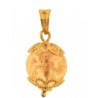 Ciondolo Pendente Cristallo Rosa Oro Donna Oro Giallo 18 Kt Carati Ct 750 1,8 Gr