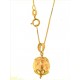 COLLANA CRISTALLO ROSA - Donna Oro Giallo 18 kt Carati Ct 750