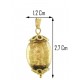 FOTO MISURE PENDENTE CRISTALLO ORO - Donna Oro Giallo 18 Kt Carati Ct 750