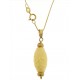COLLANA CON PENDENTE IN PASTA DI CORALLO - Donna Oro Giallo 18 kt Carati Ct 750 2,25 Gr