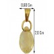 CIONDOLO GOCCIA - Pendente Donna Ragazza Oro Giallo 18 Kt Carati Ct 750