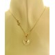 COLLANA CUORE ROSSO - Giallo Donna 18 Kt Carati Ct 750