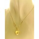 COLLANA CUORE ROSSO - Giallo Donna 18 Kt Carati Ct 750