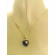 COLLANA CUORE ROSSO - Giallo Donna 18 Kt Carati Ct 750