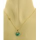 COLLANA CUORE ROSSO - Giallo Donna 18 Kt Carati Ct 750