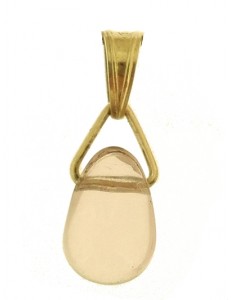 PENDENTE PUNTO LUCE ROSA - Donna Oro Giallo 18 Kt Carati Ct 750