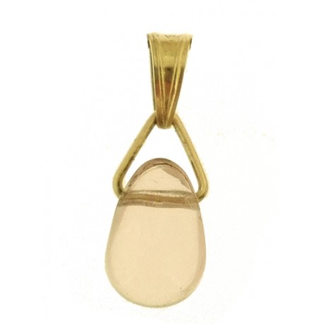 PENDENTE PUNTO LUCE ROSA - Donna Oro Giallo 18 Kt Carati Ct 750