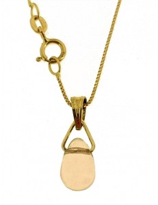 COLLANA PUNTO LUCE GOCCIA ROSA - Donna Giallo 18 kt Carati 750