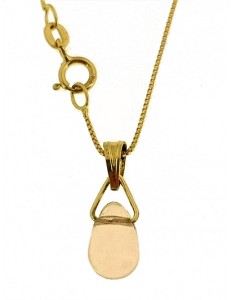 COLLANA PUNTO LUCE GOCCIA ROSA - Donna Giallo 18 kt Carati 750