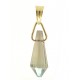 PENDENTE AZZURRINO - oro Giallo Donna 18 Kt Carati Ct 750 0,7 Gr