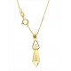 COLLANA PRISMA TRASPARENTE SPECCHIATO - Oro Giallo Donna 18 Kt Carati Ct 750