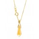 COLLANA PRISMA ARANCIONE - Oro Giallo Donna 18 Kt Carati Ct 750