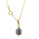 COLLANA CUBO VIOLA - 8 Colori Oro Giallo Donna 18 Kt Carati Ct 750