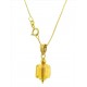 COLLANA CUBO AMBRA - 8 Colori Oro Giallo Donna 18 Kt Carati Ct 750