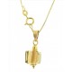 COLLANA CUBO TRASPARENTE SPECCHIATO - 8 Colori Oro Giallo Donna 18 Kt Carati Ct 750