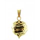 PENDENTE CRISTALLO NERO ORO SFACCETTATO - 8 colori oro Giallo Donna 18 Kt Carati Ct 750 1,95 Gr