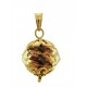PENDENTE CRISTALLO NERO ORO SFACCETTATO - 8 colori oro Giallo Donna 18 Kt Carati Ct 750 1,95 Gr