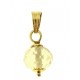 PENDENTE SOLITARIO TRASPARENTE - 7 colori oro Giallo Donna 18 Kt Carati Ct 750 