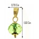 MISURE COLLANA SOLITARIO ROSSO - 7 Colori oro Giallo Donna 18 Kt Carati 750