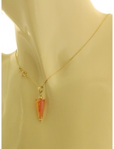 COLLANA CONO - 3 Colori oro Giallo Donna 18 Kt Carati 750