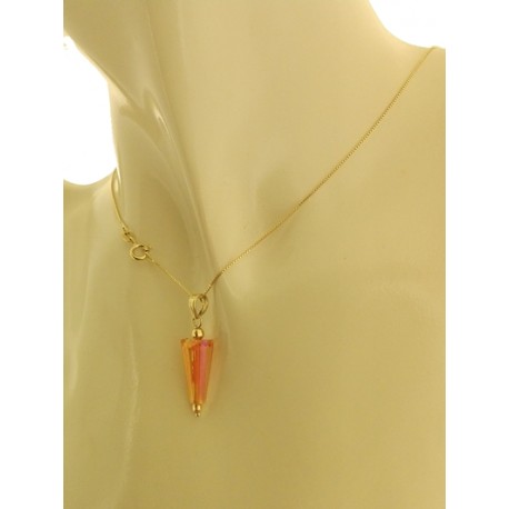COLLANA CONO - 3 Colori oro Giallo Donna 18 Kt Carati 750