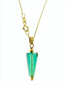 COLLANA CONO - 3 Colori oro Giallo Donna 18 Kt Carati 750