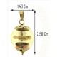 FOTO MISURE CATENINA CON CRISTALLO DI MURANO - Oro Donna Oro Giallo 18 Kt Carati Ct 750
