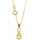 COLLANA PUNTO LUCE GOCCIA - Donna Oro Giallo 18 Kt Carati Ct 750 