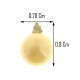 FOTO MISURE ORECCHINI PERLE CON ZIRCONI - Oro Bianco 18 kt Carati Ct 750