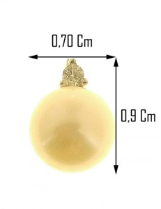 ORECCHINI PERLE CON ZIRCONI - Oro Bianco 18 kt Carati Ct 750