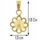 COLLANE ORO GIALLO - Collana Catenina Pendente Perla Donna Oro Giallo 18 Kt Carati Ct 750 1,25 Gr