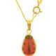 COLLANA COCCINELLA - Bimbo Bambina Oro Giallo 18 Kt Carati Ct 750