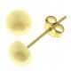 ORECCHINI PERLE MEZZO TONDO - Oro Giallo 18 kt Carati Ct 750 0,70 Gr