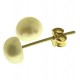 ORECCHINI PERLE MEZZO TONDO - Oro Giallo 18 kt Carati Ct 750 0,70 Gr