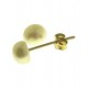 ORECCHINI BIMBA - Orecchini Bimba Bambina Mezzo Tondo  Oro Giallo 18 kt Carati Ct 750 0,30 Gr
