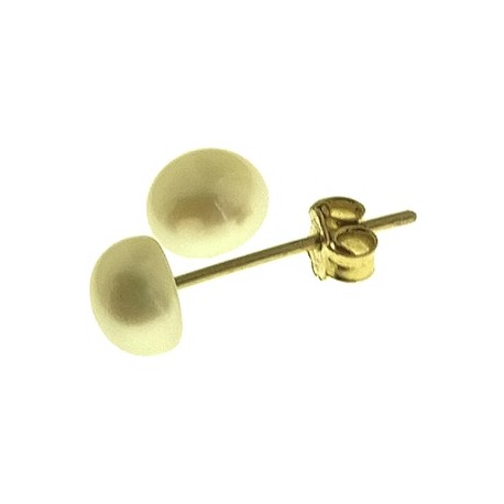 ORECCHINI BIMBA - Orecchini Bimba Bambina Mezzo Tondo  Oro Giallo 18 kt Carati Ct 750 0,30 Gr