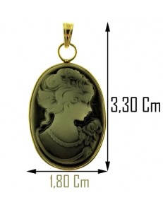 PENDENTE CAMEO 02 - ciondolo in oro 18 kt 750