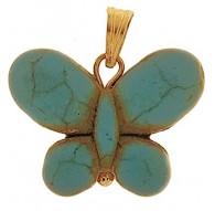 Ciondolo Pendente Donna Bambina Oro Giallo 18 Kt Carati Ct 750 Farfalla 2,20 Gr