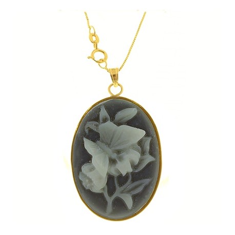 CAMEO 04 - Donna Oro Giallo 18 Kt Carati Ct 750