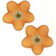 Orecchini Fiore Bimba Bambina oro 18 Kt 750 0,65 Gr