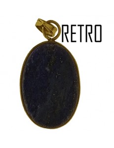 PENDENTE CABOCHON LAPIS - Donna Oro Giallo 18 Kt Carati Ct 750