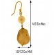 ORECCHINI PERLE CON PIETRE - Oro Giallo 18 kt Carati Ct 750