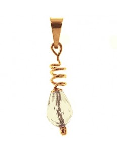 PENDENTE PUNTO LUCE GOCCIA - Donna Oro Giallo 18 Kt Carati Ct 750 