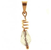 Ciondolo Pendente Punto Luce Donna Oro Giallo 18 Kt Carati Ct 750 0,90 Gr