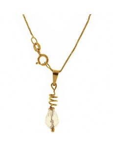 COLLANA GOCCIA - Donna Oro Giallo 18 Kt Carati Ct 750 