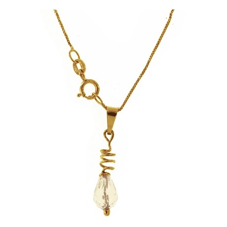 COLLANA GOCCIA - Donna Oro Giallo 18 Kt Carati Ct 750 